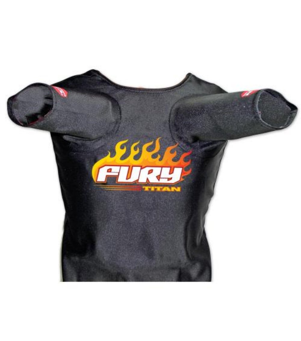 Titan Fury Bench Shirt - Powerlifting & Weightlifting Support Shirt - Black - Size 36 - Ideal for Gym Training & Strength Competitions