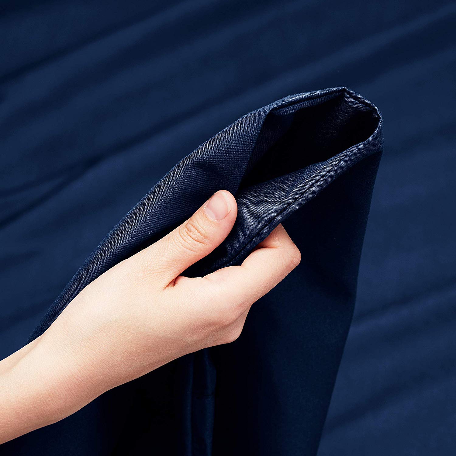 Luxury 1800TC Egyptian Queen Sheet Set - 6pc Blue for Bedroom Comfort