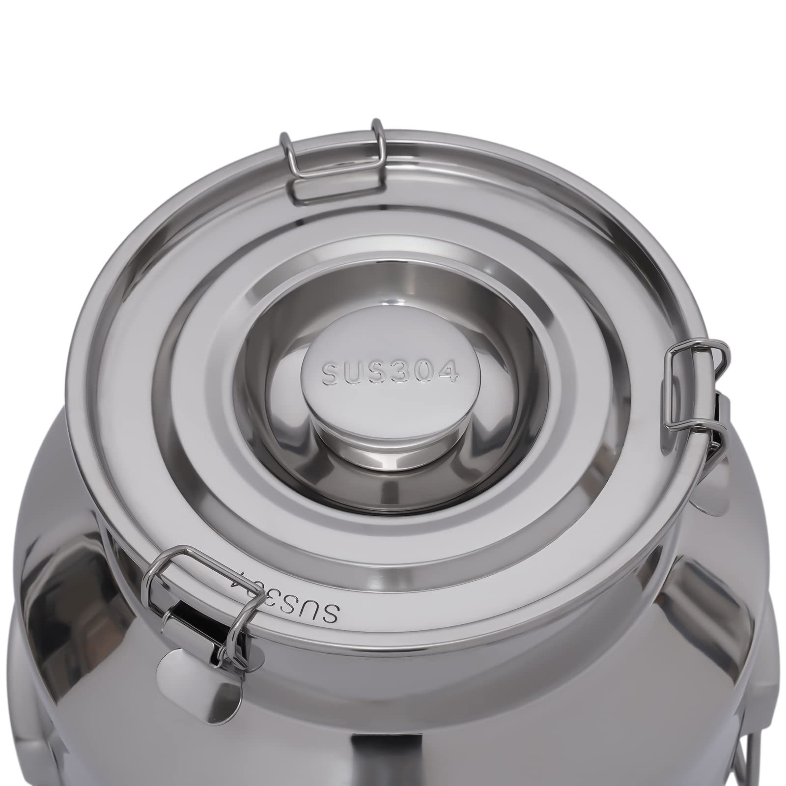 Eapmic 28L (7.4 Gallon) Stainless Steel Milk Can - Food Grade Wine & Milk Storage Bucket with Airtight Lid - Heavy Duty Dairy & Beverage Container for Home Brewing, Farm Use & Commercial Kitchens