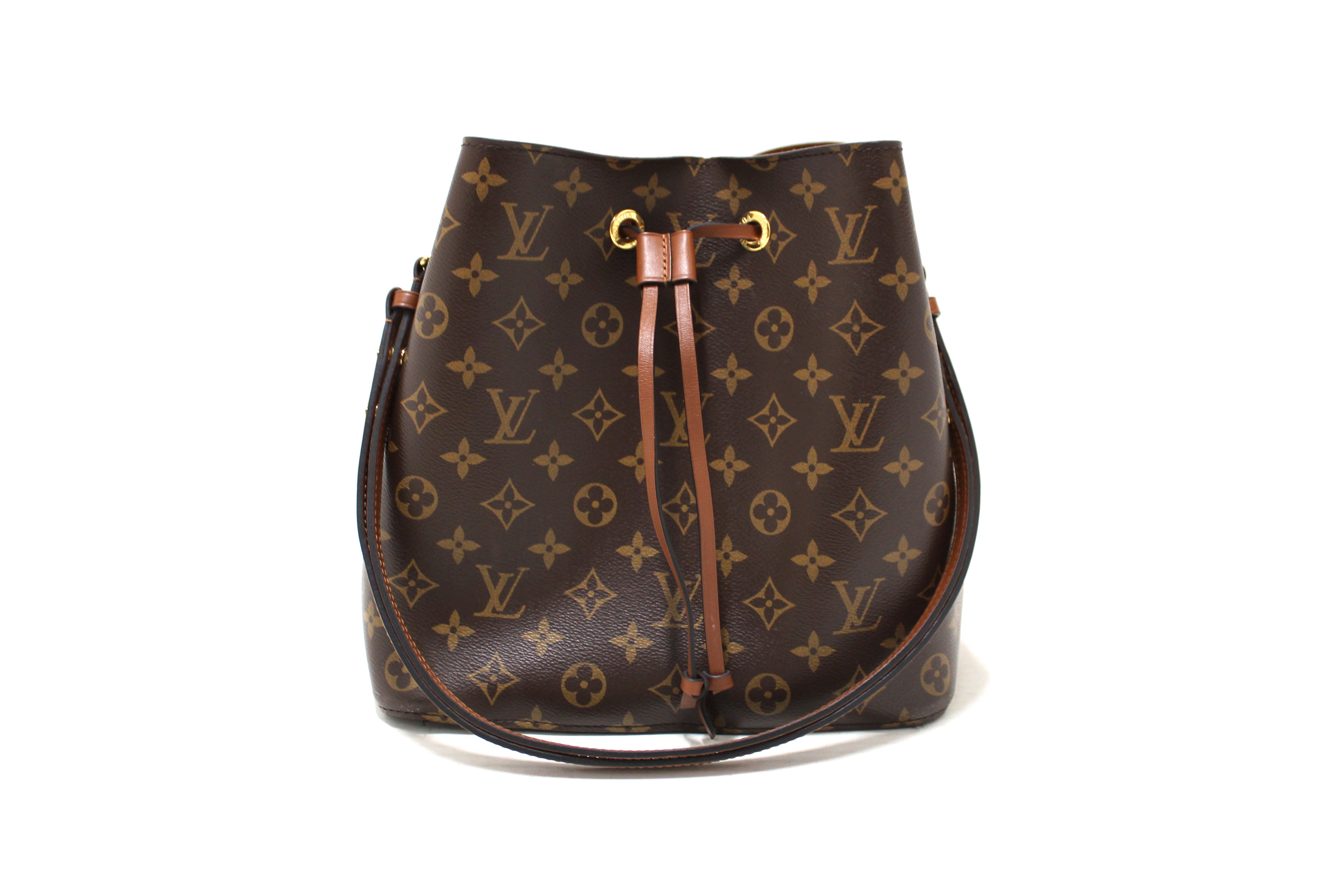 Authentic Louis Vuitton Classic Monogram Brown NeoNoe Shoulder Bag for Women - Luxury Designer Handbag Perfect for Work, Travel & Everyday Use