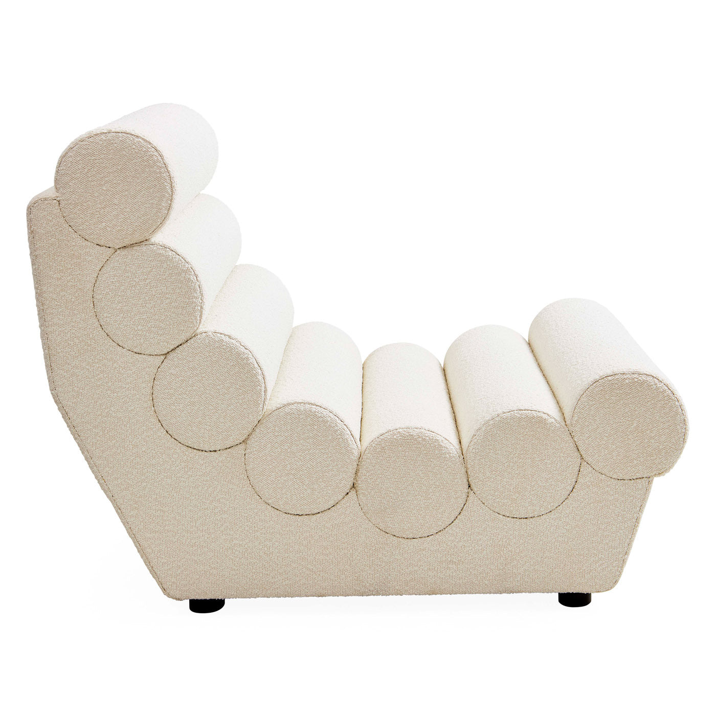 Futura Slipper Chair - Modern Accent Chair for Living Room, Bedroom & Office - Comfortable Upholstered Seat with Wooden Legs - Perfect for Small Spaces, Reading Nook & Lounge Areas