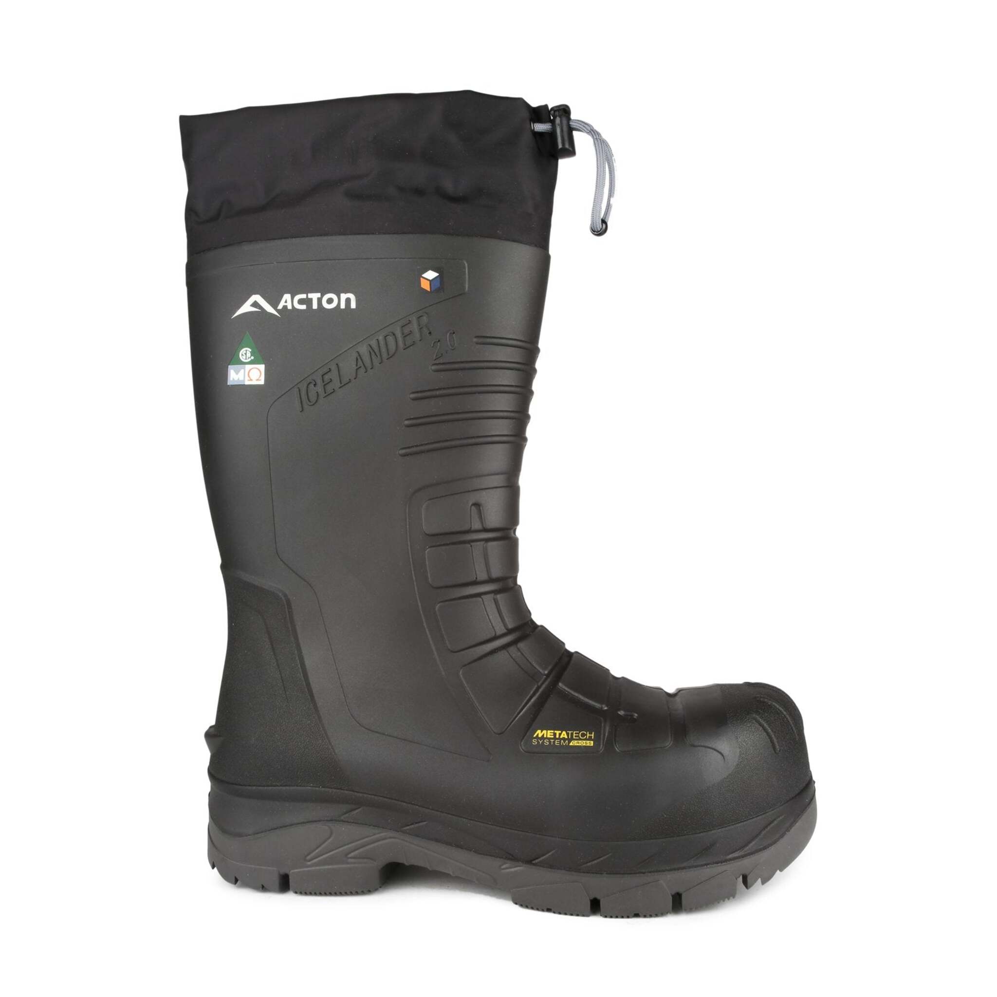 Acton Men's Icelander 2.0 Winter Safety Boots - Waterproof Composite Toe Work Boots with Internal Metguard, Slip & Oil Resistant for -59°F to 75°F | Sizes 7-14 | Ideal for Construction, Warehouse & Outdoor Winter Work