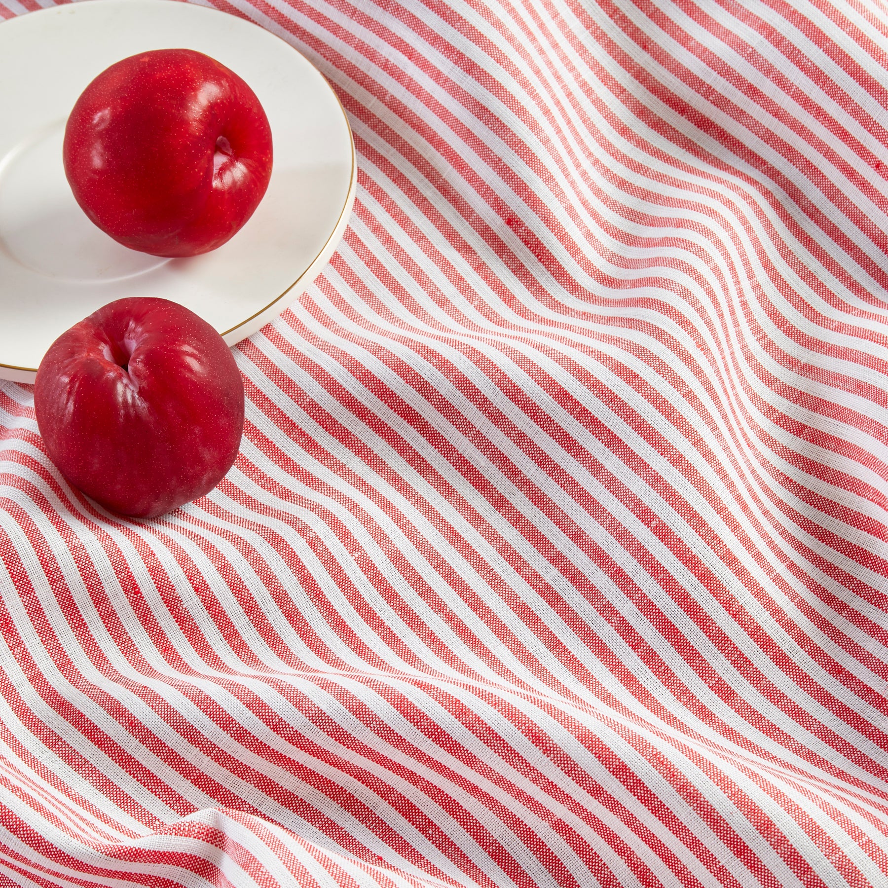 Elegant Narrow Stripe Table Throw - Stylish Cotton Table Runner for Dining Room Decor, Wedding & Holiday Table Setting - 16x72 Inches
