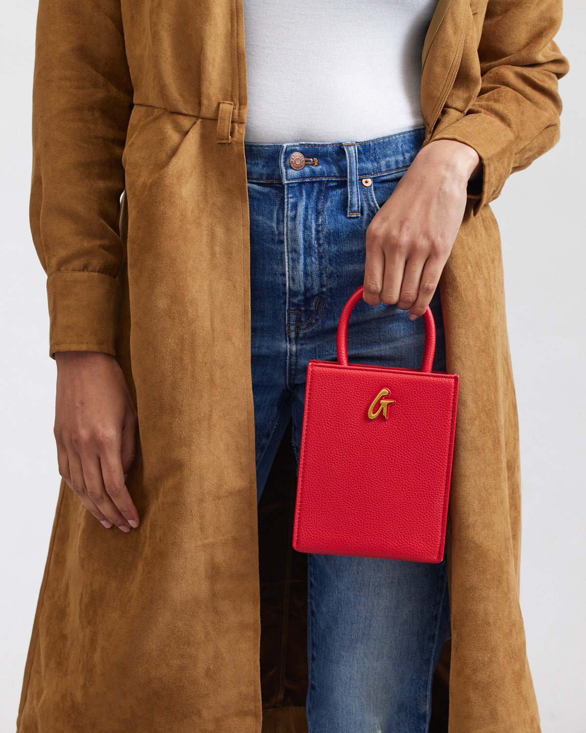 Mini Pebble Tote Bag - Stylish Red Crossbody Handbag for Women | Perfect for Work, Travel & Everyday Use