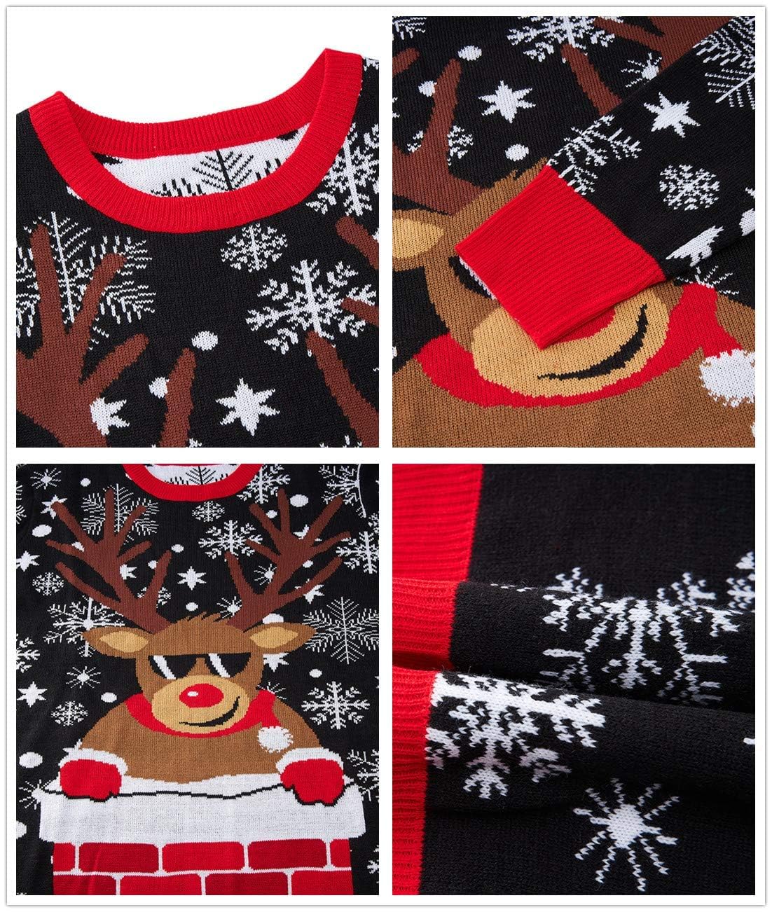 Funny Ugly Christmas Sweater for Men - Long Sleeve Knitted Holiday Pullover Jumper | Perfect for Xmas Parties, Family Gatherings & Festive Photos