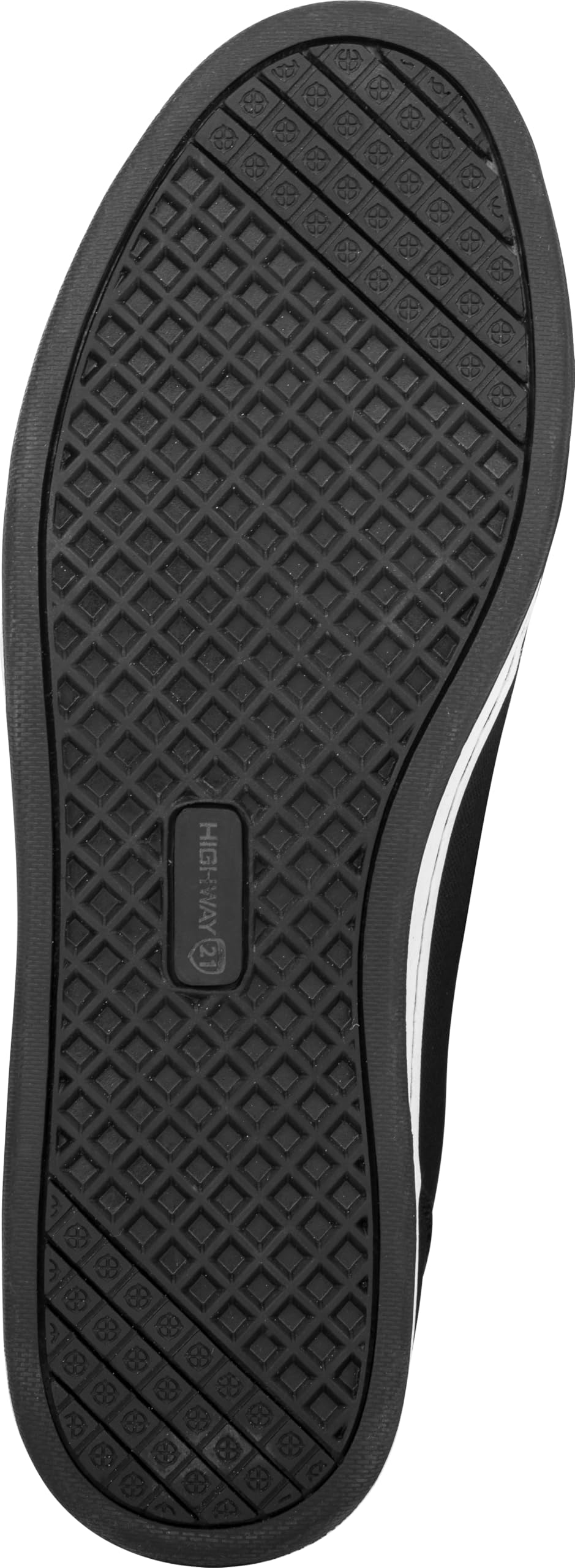 Highway 21 Axle Motorcycle Boots - Men's Black/White Cruiser Shoes with Breathable Mesh Liner & Reinforced Toe/Heel Protection - Perfect for Long Rides & Biker Events