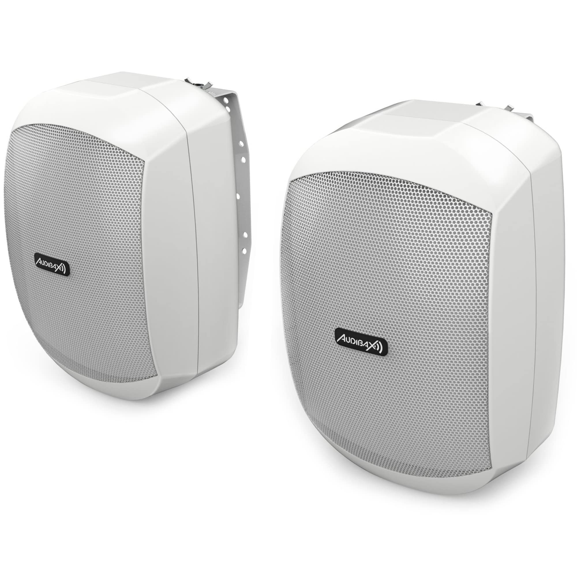 Audibax Ovo 5 White - 30W Hi-Fi Passive Shelf Speakers with 5