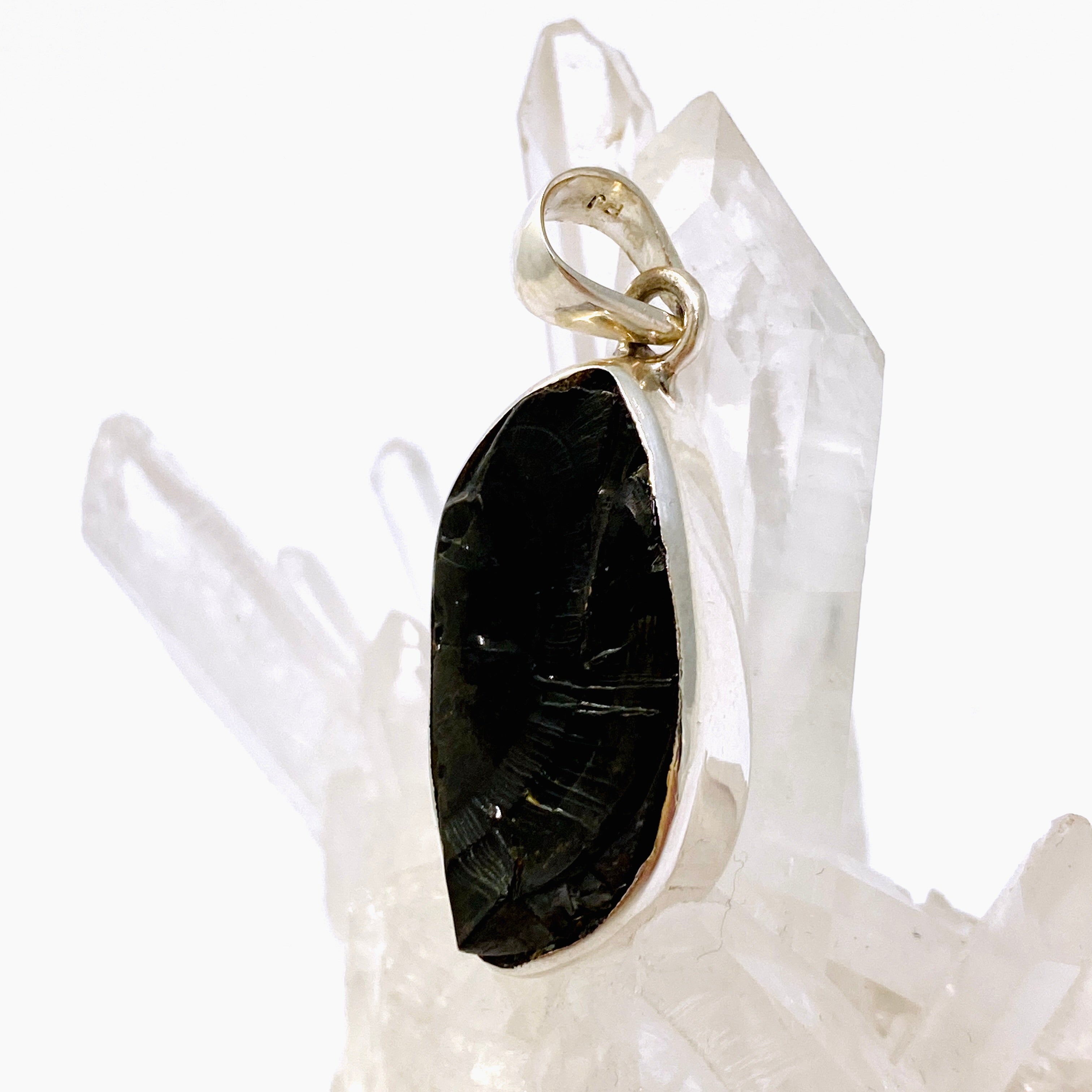 Natural Shungite Freeform Raw Pendant Necklace - EMF Protection & Healing Stone Jewelry - Perfect for Meditation, Energy Cleansing & Spiritual Wellness