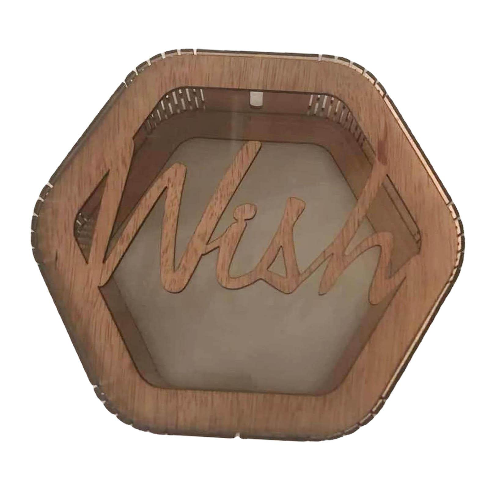 Elegant Wooden Wedding Card Box with Slot - Decorative Ceremony Envelope Holder for Reception, Bridal Shower & Anniversary Parties - Perfect Table Centerpiece Gift Storage Container