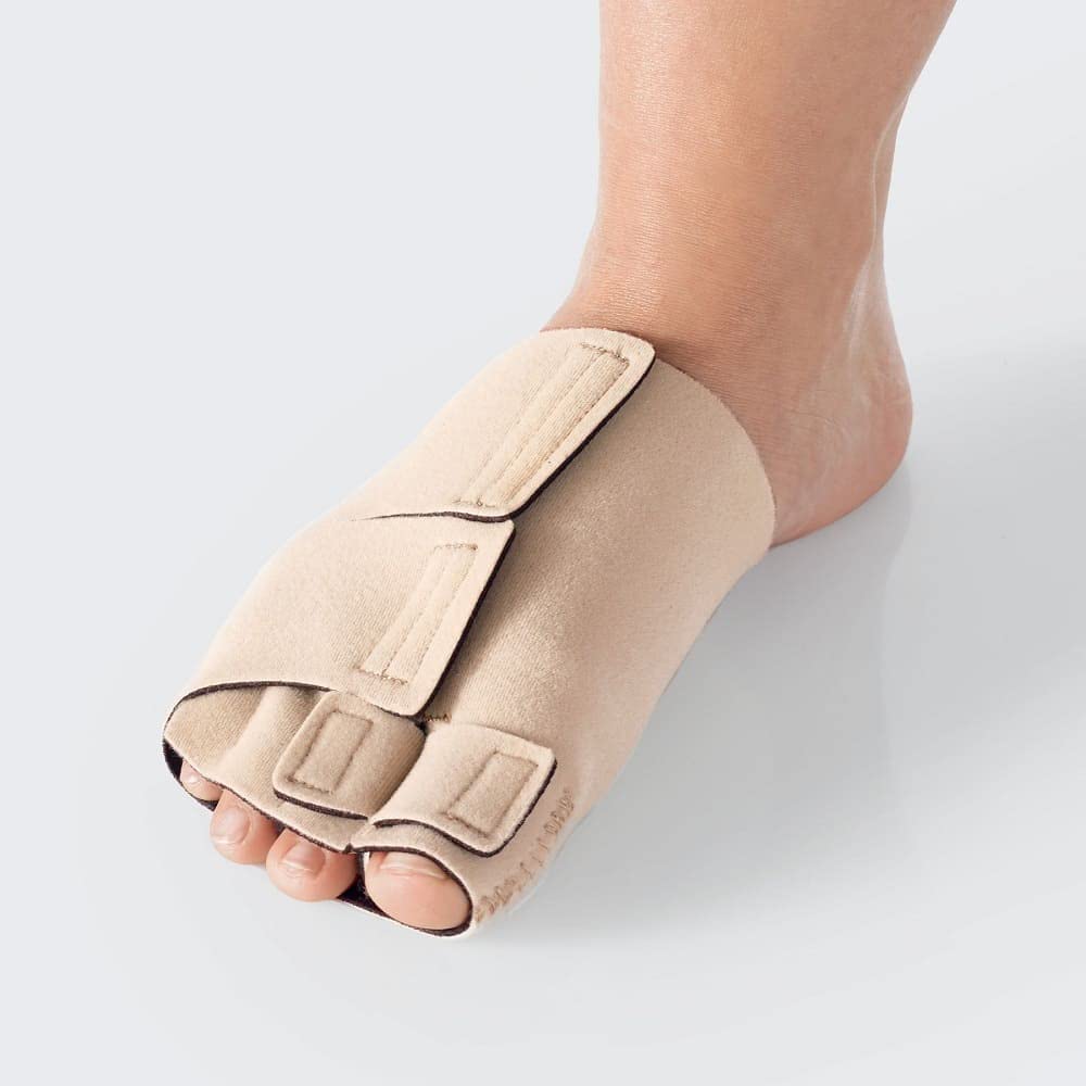 ReadyWrap Black Toe Right Medium Compression Wrap - Sports Injury Support & Recovery for Runners, Athletes