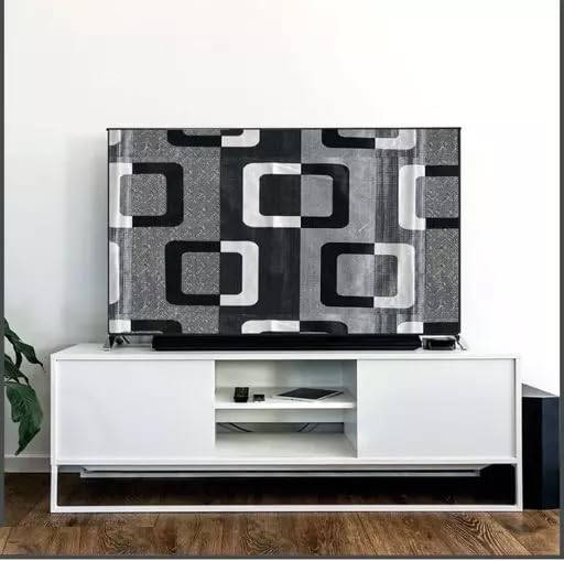 32 Inch Transparent PVC LED TV Cover - Universal Fit for All Models (Black Box) - Dust & Scratch Protection for Home & Office TVs