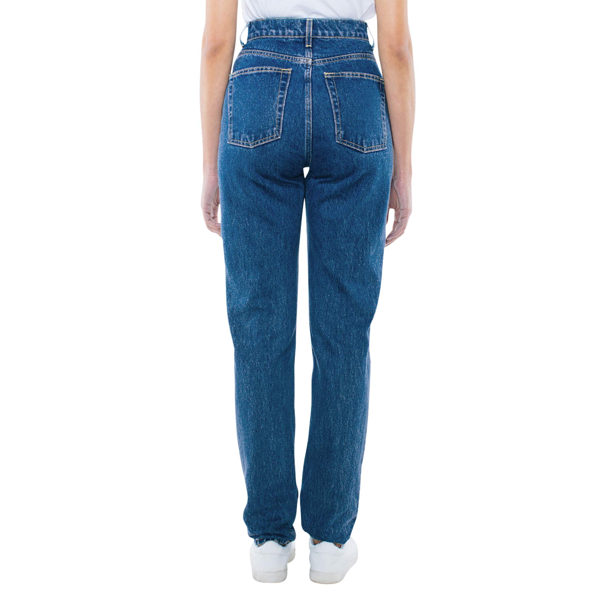 American Apparel Women's High-Waist Jeans - Slim Fit Stretch Denim Pants for Casual Wear & Everyday Outfits