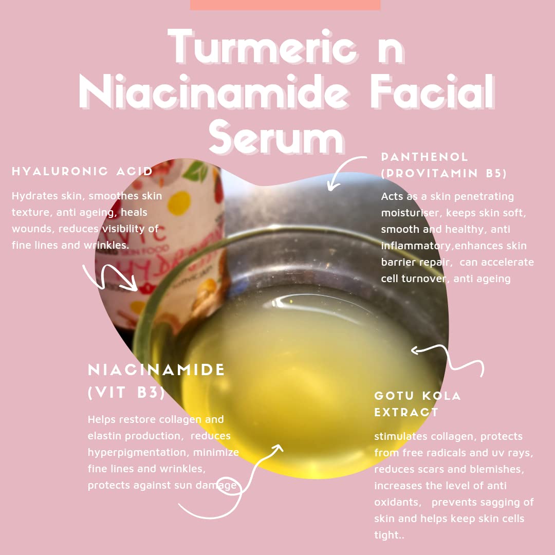 SattvicSkin Booster Face Serum for Acne Marks & Dark Spots - Vitamin C, Turmeric, Niacinamide & Panthenol Brightening Serum (30ml) | Reduce Blemishes & Even Skin Tone for Glowing Complexion - Perfect for Daily Skincare Routine & Post-Acne Treatment
