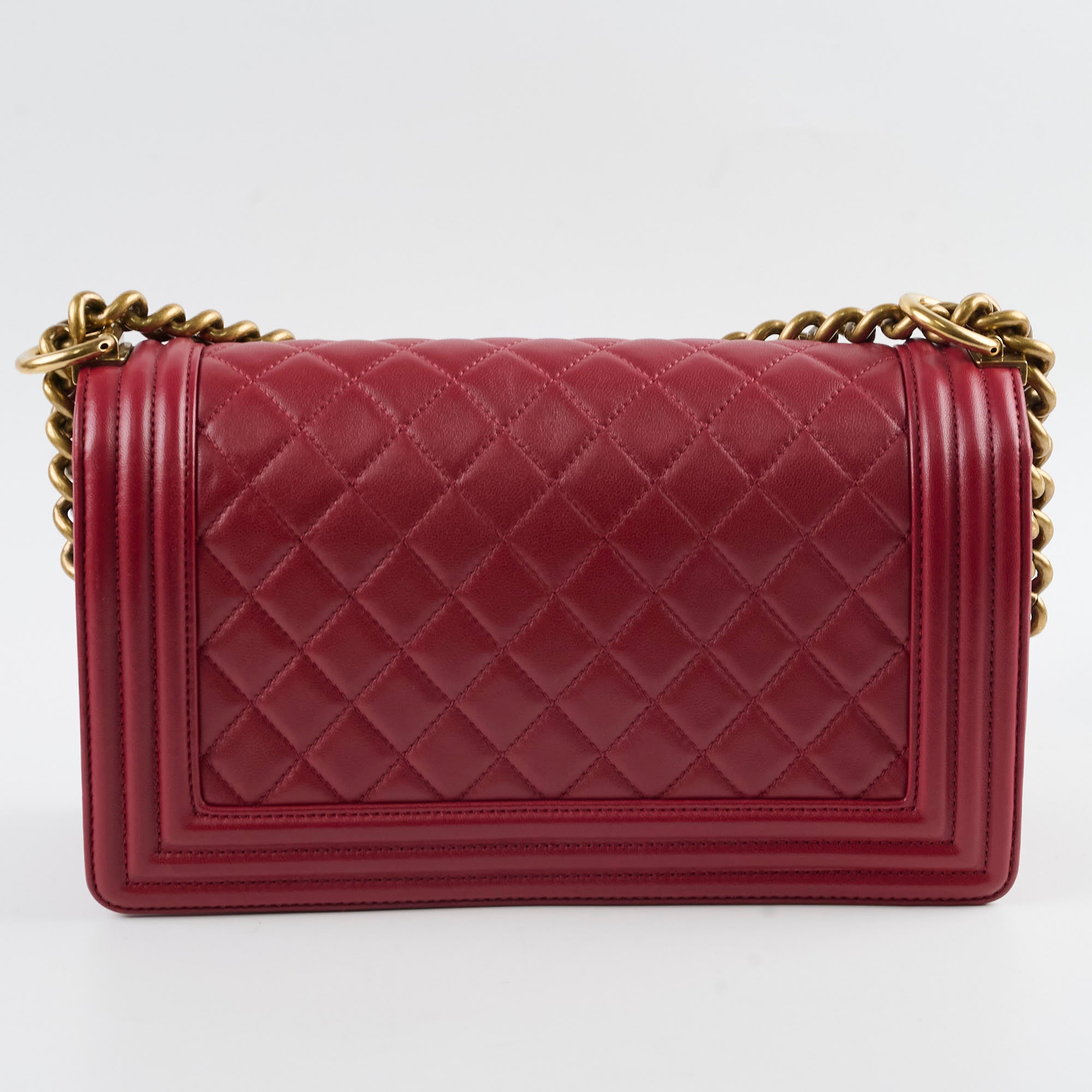 Chanel Old Medium Lambskin Leather Red Series 19 Flap Bag - Luxury Designer Handbag for Women, Perfect for Parties & Evening Events