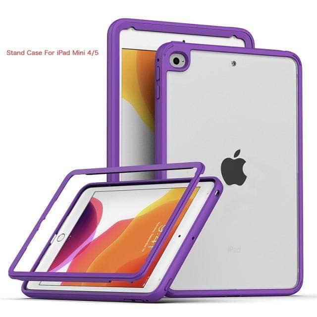 Clear Acrylic Full Protection Case for iPad 8th & 7th Gen (10.2-inch, 2020) - Shockproof Transparent Cover for School, Work & Travel