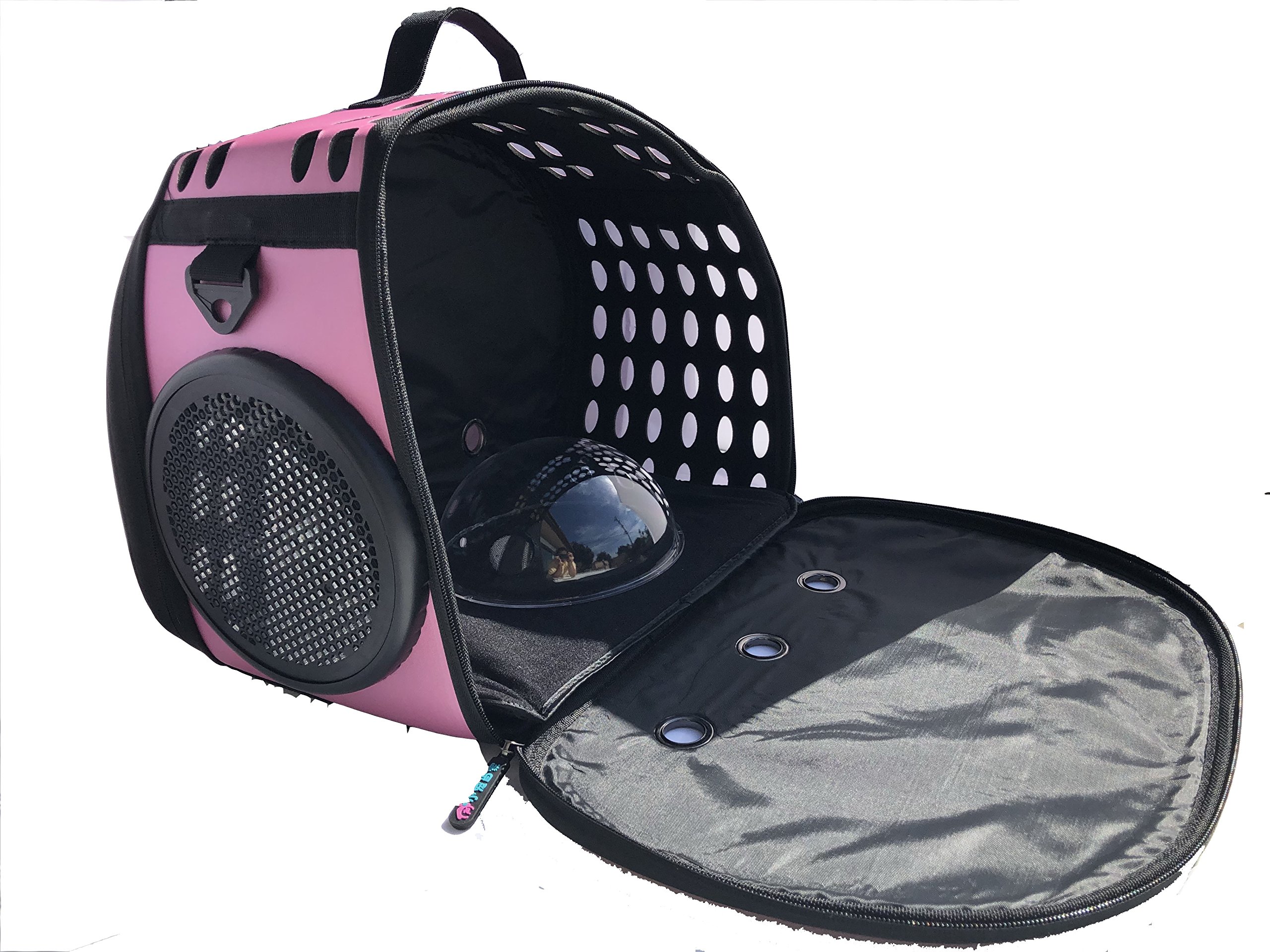 PetParty® Fashion Pet Carrier Handbag - Stylish Tote & Backpack for Cats & Dogs - Perfect for Hiking, Travel & Daily Use (Space X Blue)