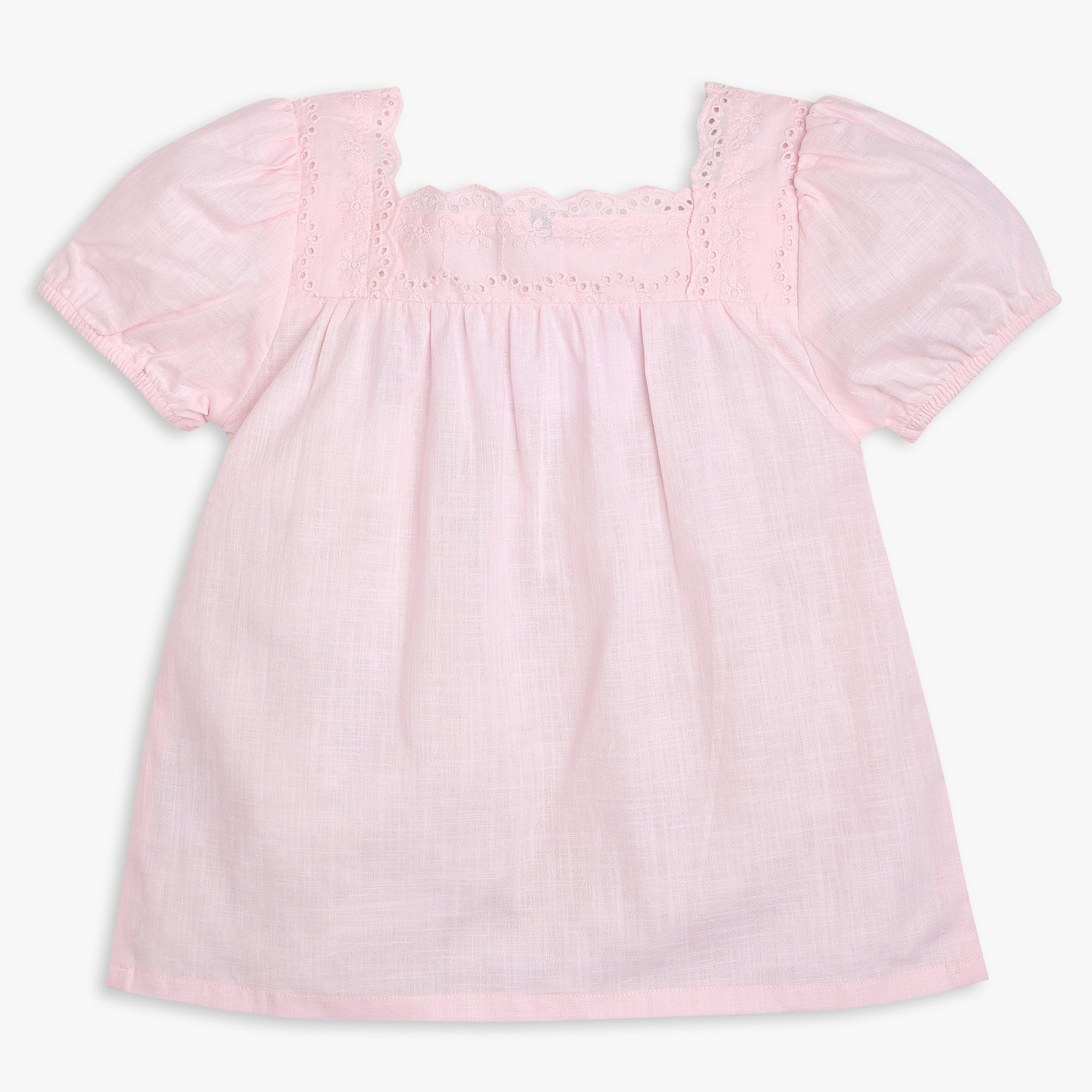 Girls Relaxed Fit Solid Color T-Shirt - Soft & Comfortable Cotton Top for Everyday Wear, Playdates & School