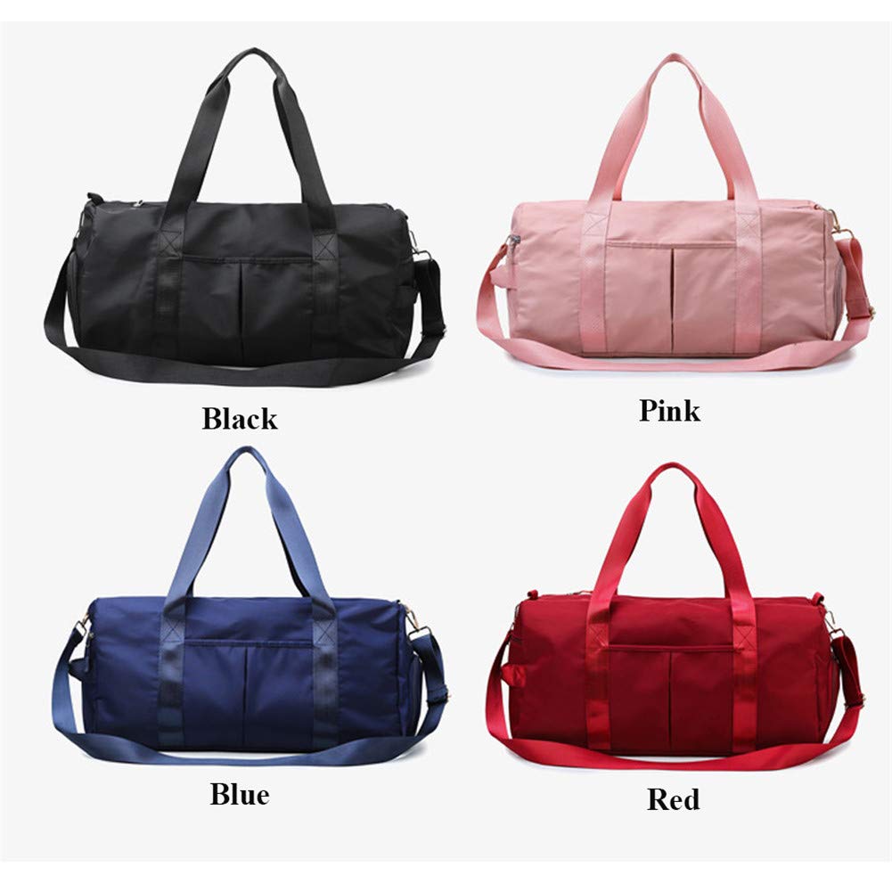KARRESLY Women's Sports Gym Bag - Large Travel Duffel with Wet Pocket & Shoe Compartment - Perfect for Gym, Yoga, Swimming & Workout - Water-Resistant & Durable (Blue)