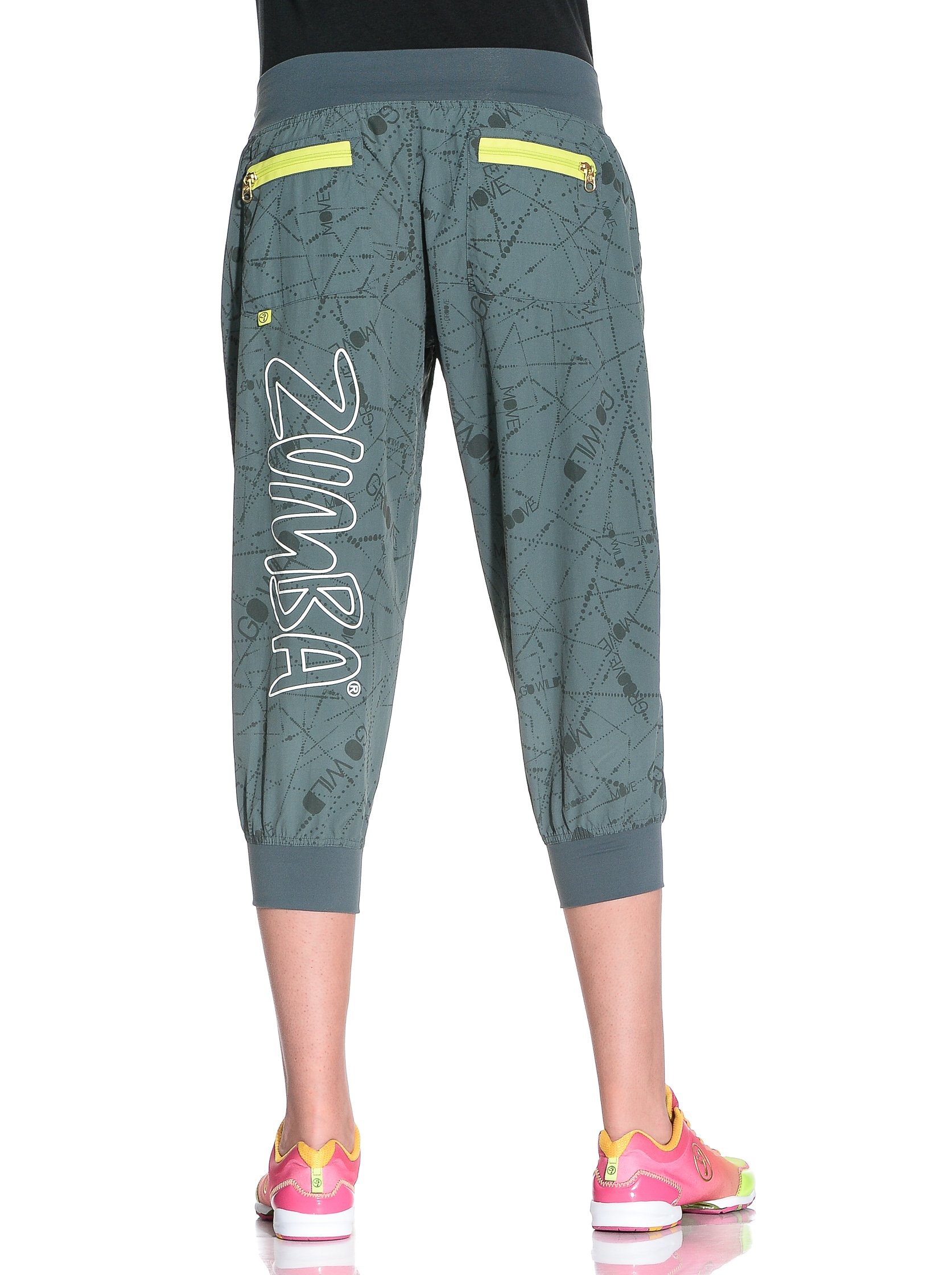 Zumba Fitness Cargo Capri Pants for Women - Comfortable Workout Leggings with Pockets for Dance, Yoga & Gym - Perfect for Zumba Classes & Active Lifestyle
