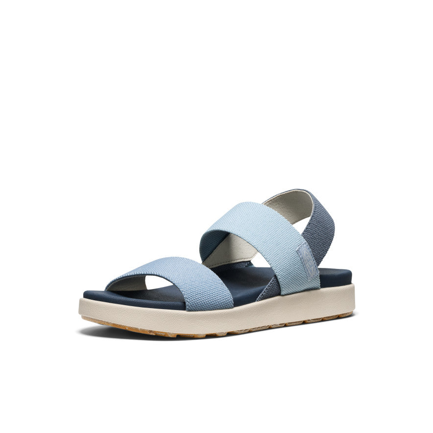 Women's Elle Backstrap Sandal - Comfortable Denim & Skyway Strappy Summer Sandals for Beach, Vacation and Casual Outings
