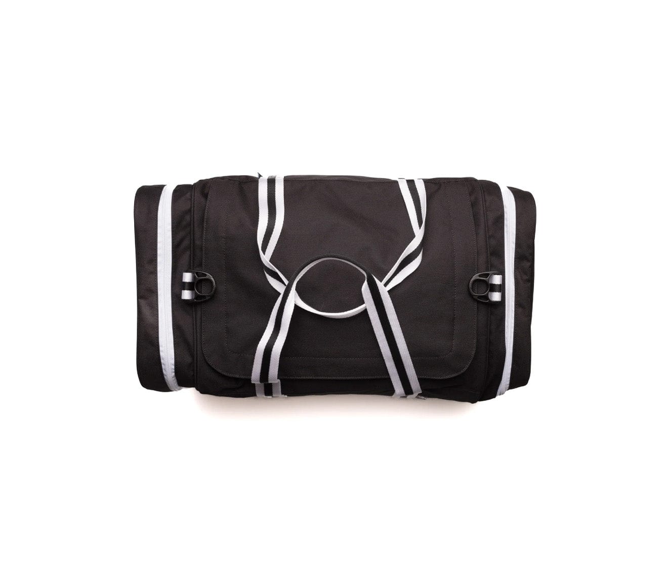 Criquet x Jones Letterman Duffle Bag with Patch - Black | Stylish Travel & Gym Bag for Men & Women