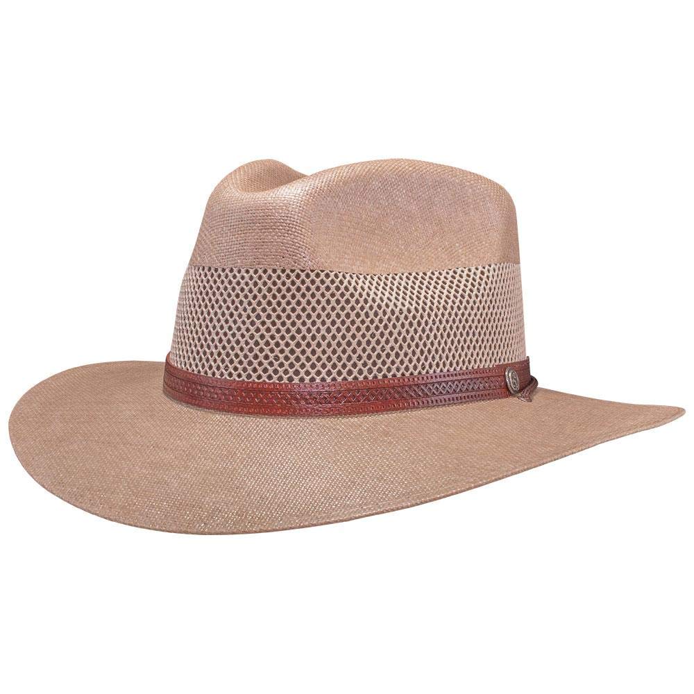 American Hat Makers Straw Hats for Men & Women - Breathable Summer Sun Hats for Beach, Golf & Outdoor Activities - Florence Fedora Style Hat for Sun Protection & Fashion