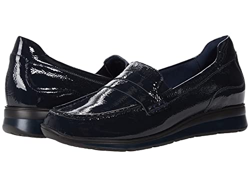 Navy Crinkle Patent