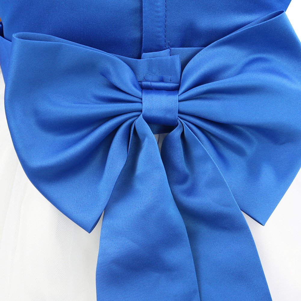CHICTRY Floral Bow Princess Wedding & Bridesmaid Dresses - Elegant Pageant Party Gowns for Flower Girls | Perfect for Formal Events, Proms & Special Occasions