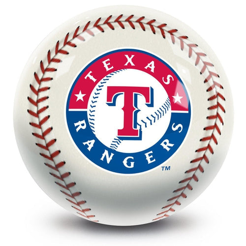 MLB Texas Rangers Official Bowling Ball - Professional 16lb Bowling Ball for Fans & Players - Perfect for League Games, Tournaments & Home Bowling Alley