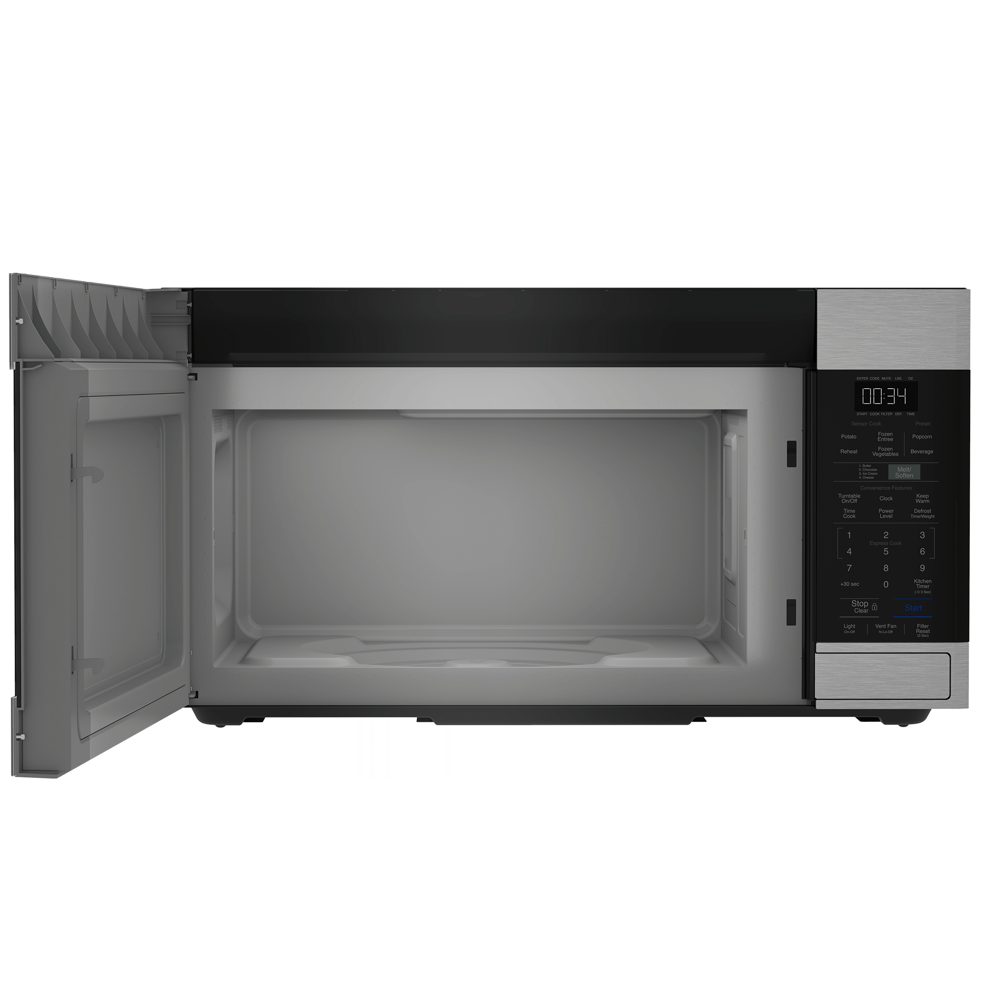 Beko MWOTR30102SS Built-In Microwave Oven - 950W, 44L Capacity, Stainless Steel - Perfect for Small Kitchens, Apartments & Office Break Rooms