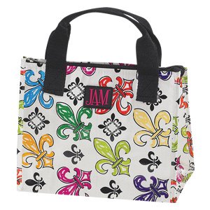 Fleur De-Lis Insulated Lunch Bag for Work & School