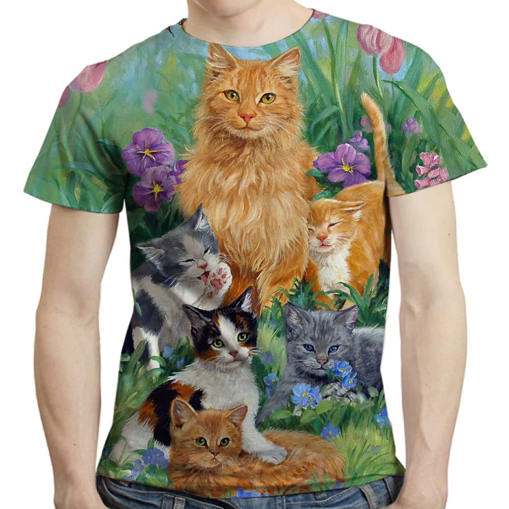 3D Printed Graphic T-Shirt for Men - Cool & Stylish Casual Tee - Sizes S to 3XL - Perfect for Everyday Wear, Street Fashion & Gifts