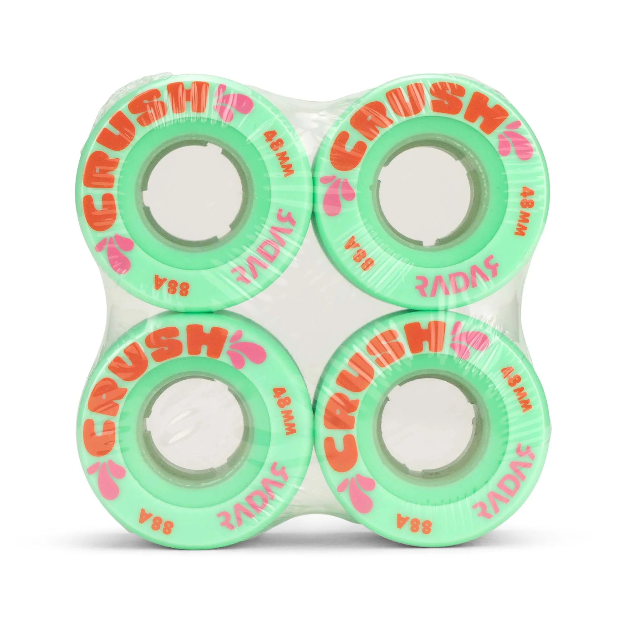 Radar Crush 48mm Skateboard Wheels 4-Pack – High-Performance Wheels for Smooth Cruising & Street Skating