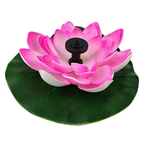 Solar Powered Lotus Fountain with Timer - Outdoor Water Pump for Garden, Pond, Courtyard Landscape - Decorative Water Feature with Color Changing LED Lights (Color: A1) - Perfect for Patio, Backyard Decor & Relaxation