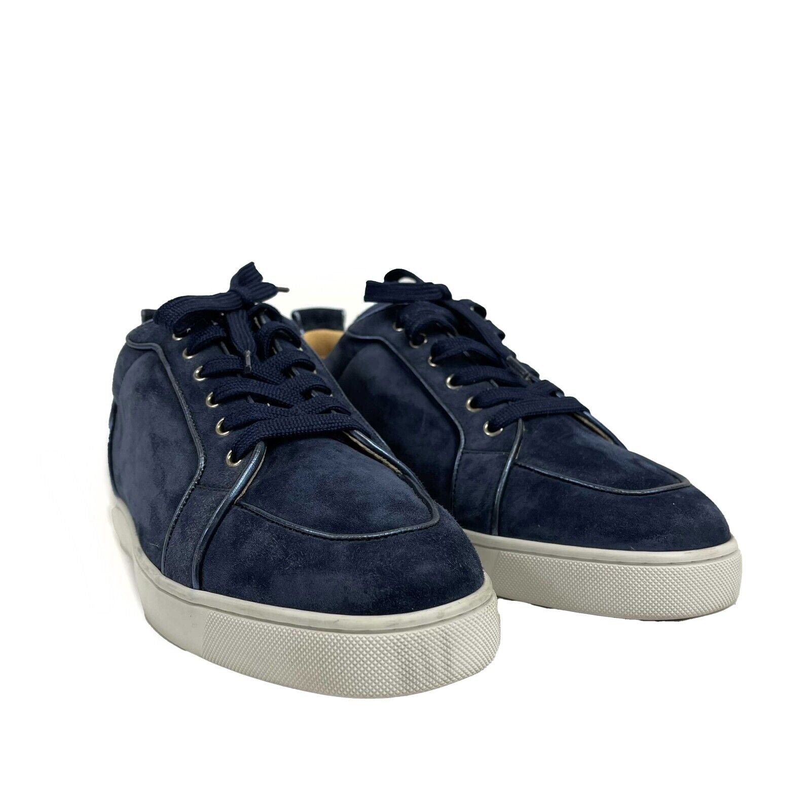 Christian Louboutin Rantulow Navy Sneakers for Men - Size 45 US (11/11.5) - Luxury Designer Casual Shoes for Streetwear & Everyday Fashion