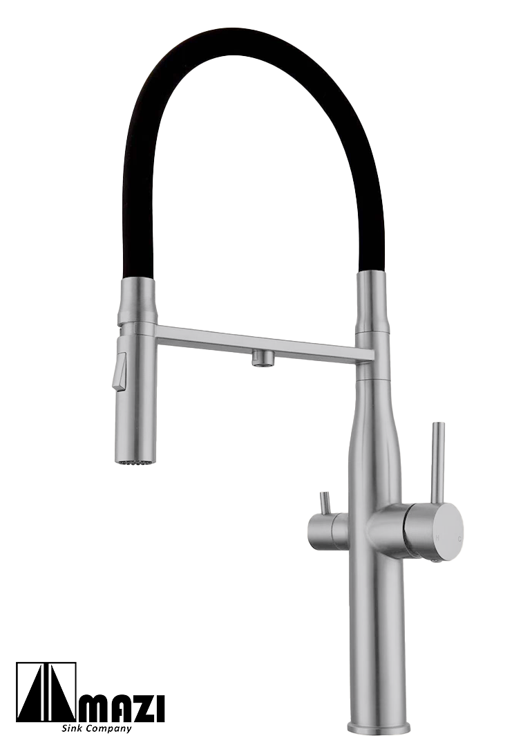 High-Quality Kitchen Faucet 80706 - Modern Stainless Steel Pull-Down Sprayer with 360° Swivel - Perfect for Home, Restaurant & Commercial Use