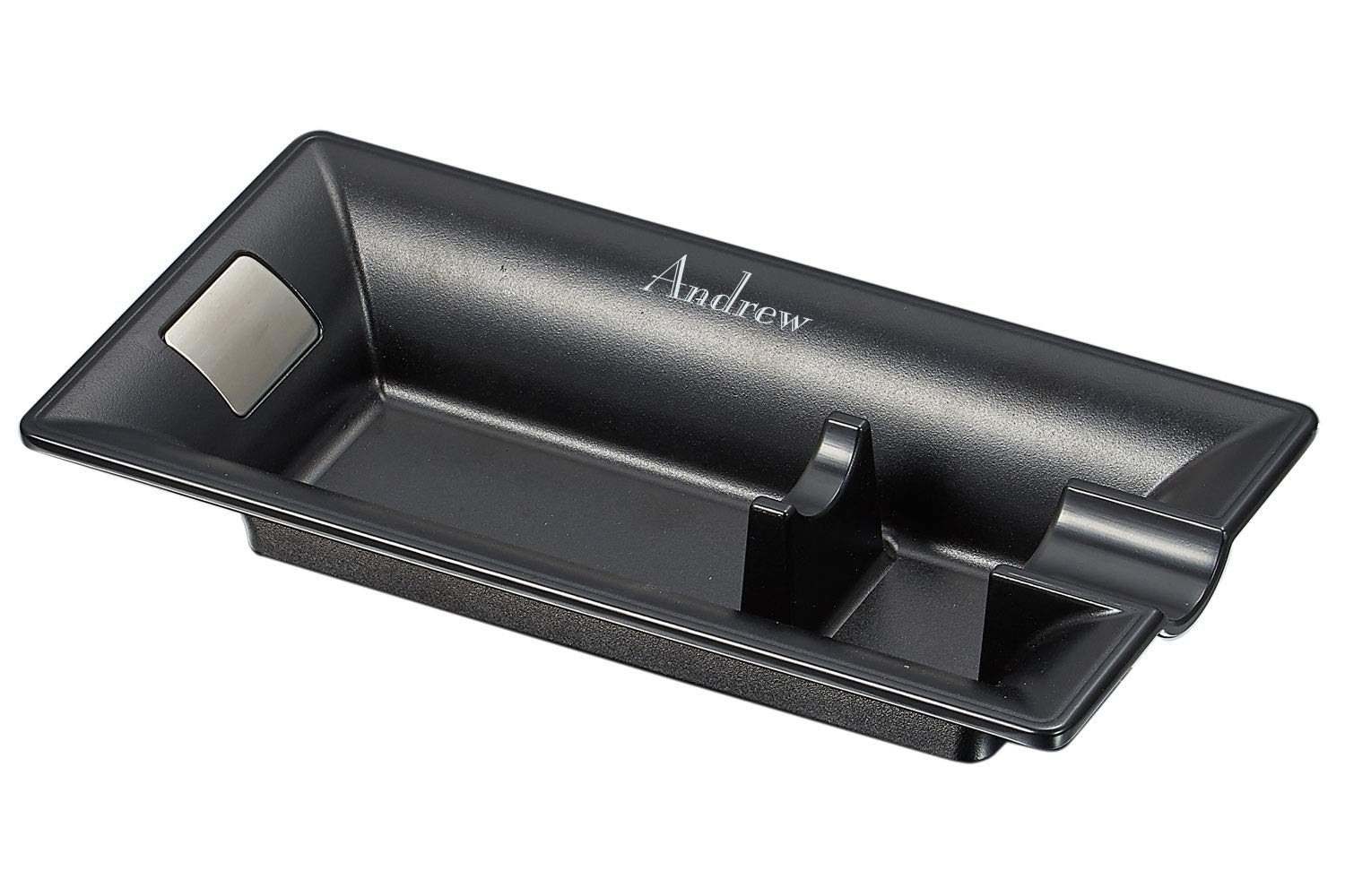 Personalized Visol Viscount Cigar Ashtray with Custom Laser Engraving - Premium Smoking Accessory for Cigar Lovers, Home Bars & Outdoor Lounges