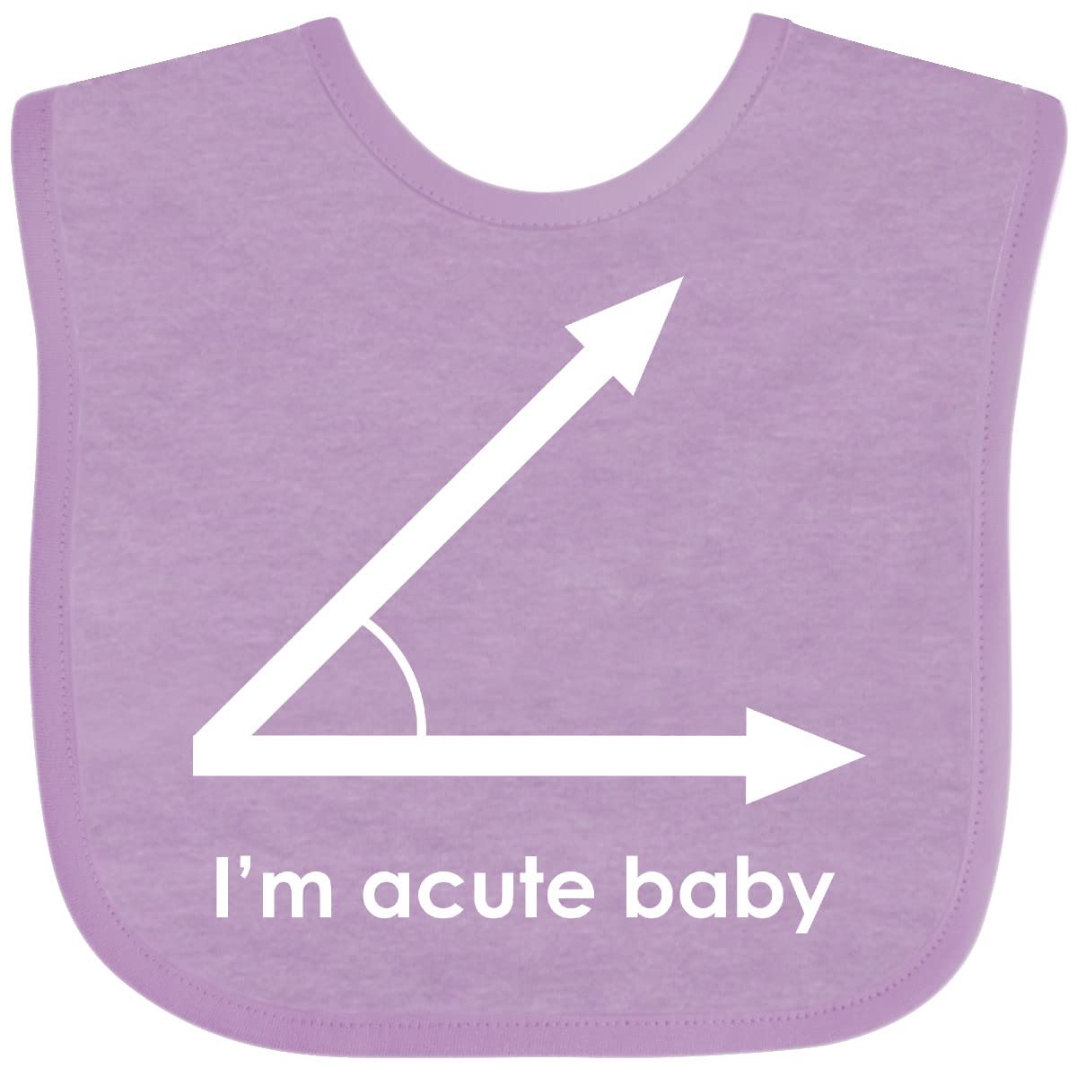 Inktastic Acute Baby White Baby Bib - Soft & Absorbent Drool Bib for Infants & Toddlers - Perfect for Feeding, Teething & Everyday Use