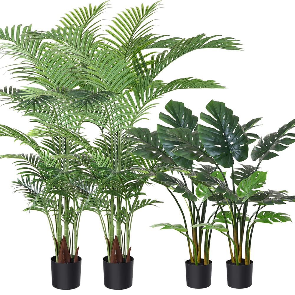 Fopamtri 5FT Artificial Areca Palm Tree & 43