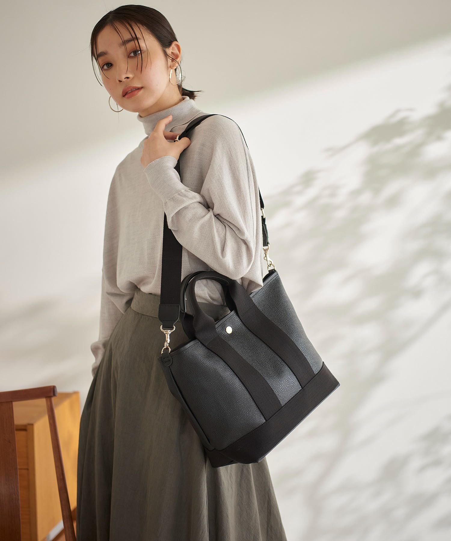 Topkapi Premium Scotch Grain 2-Way Tote Bag - Stylish Shoulder Bag for Women, Durable Leather Handbag for Work, Travel & Everyday Use