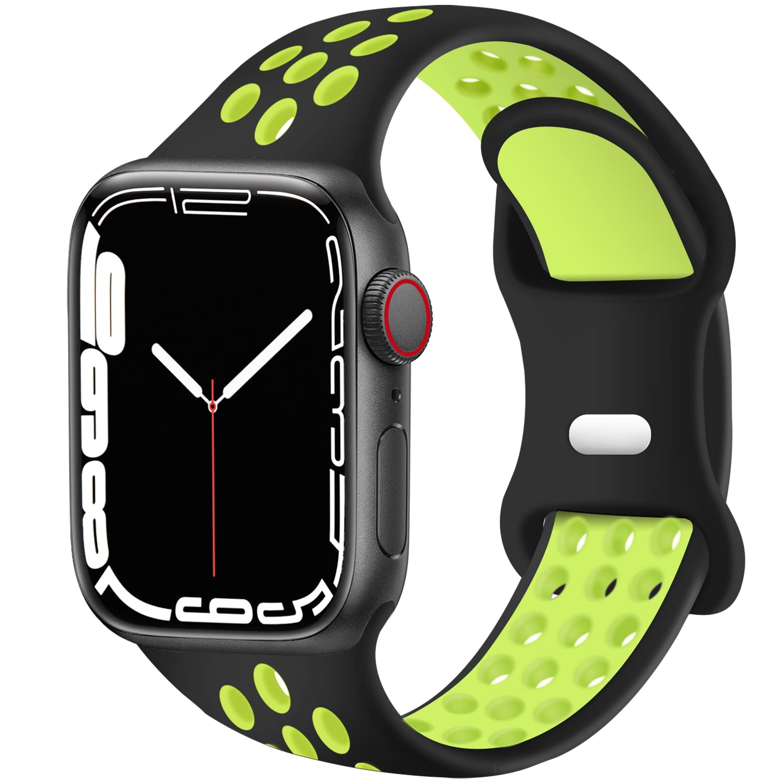 SVISVIPA Sport Bands for Apple Watch 38mm-49mm - Soft Silicone Replacement Strap Compatible with iWatch Ultra, SE & Series 8/7/6/5/4/3/2/1 - Breathable & Durable for Men & Women - Perfect for Running, Gym & Daily Wear