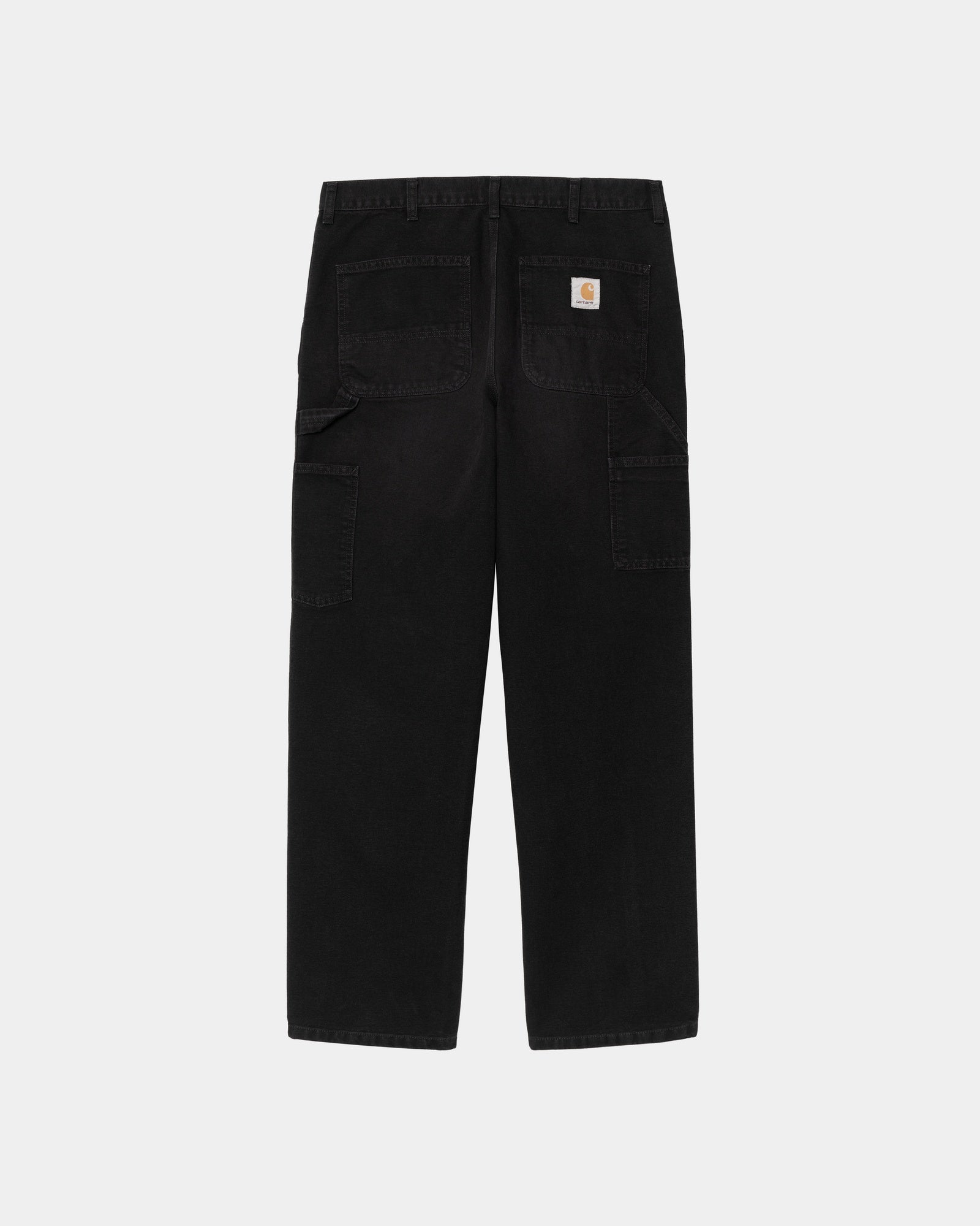 Single Knee Pant Stone Canvas | Black - Durable Work Pants for Construction, Hiking & Outdoor Activities