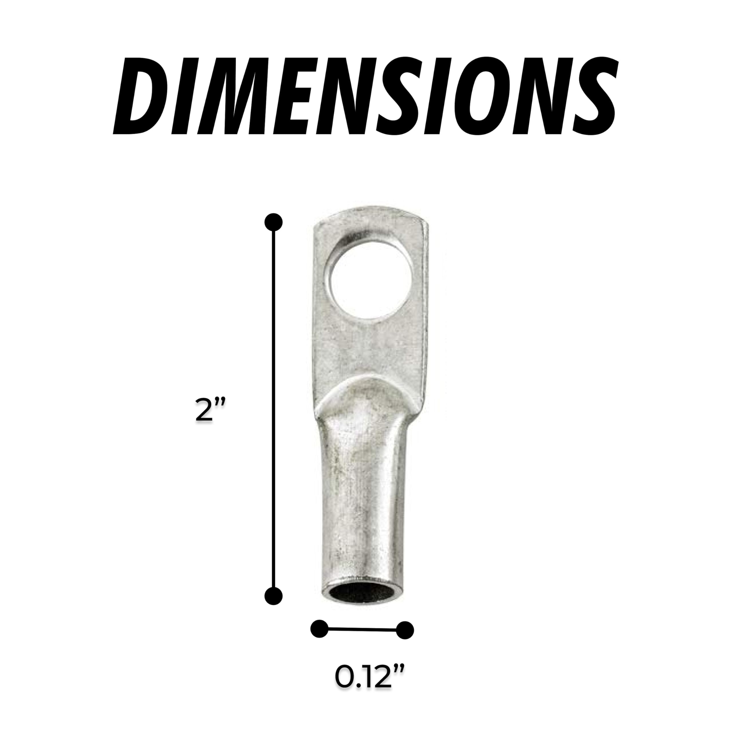 InstallGear AWG Tinned Pure Copper Ring Terminals with Heat Shrink - 10-Pack 8 Gauge Wire Connectors for Marine, Automotive & Solar Electrical Systems