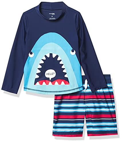 Navy Shark/Red Stripes