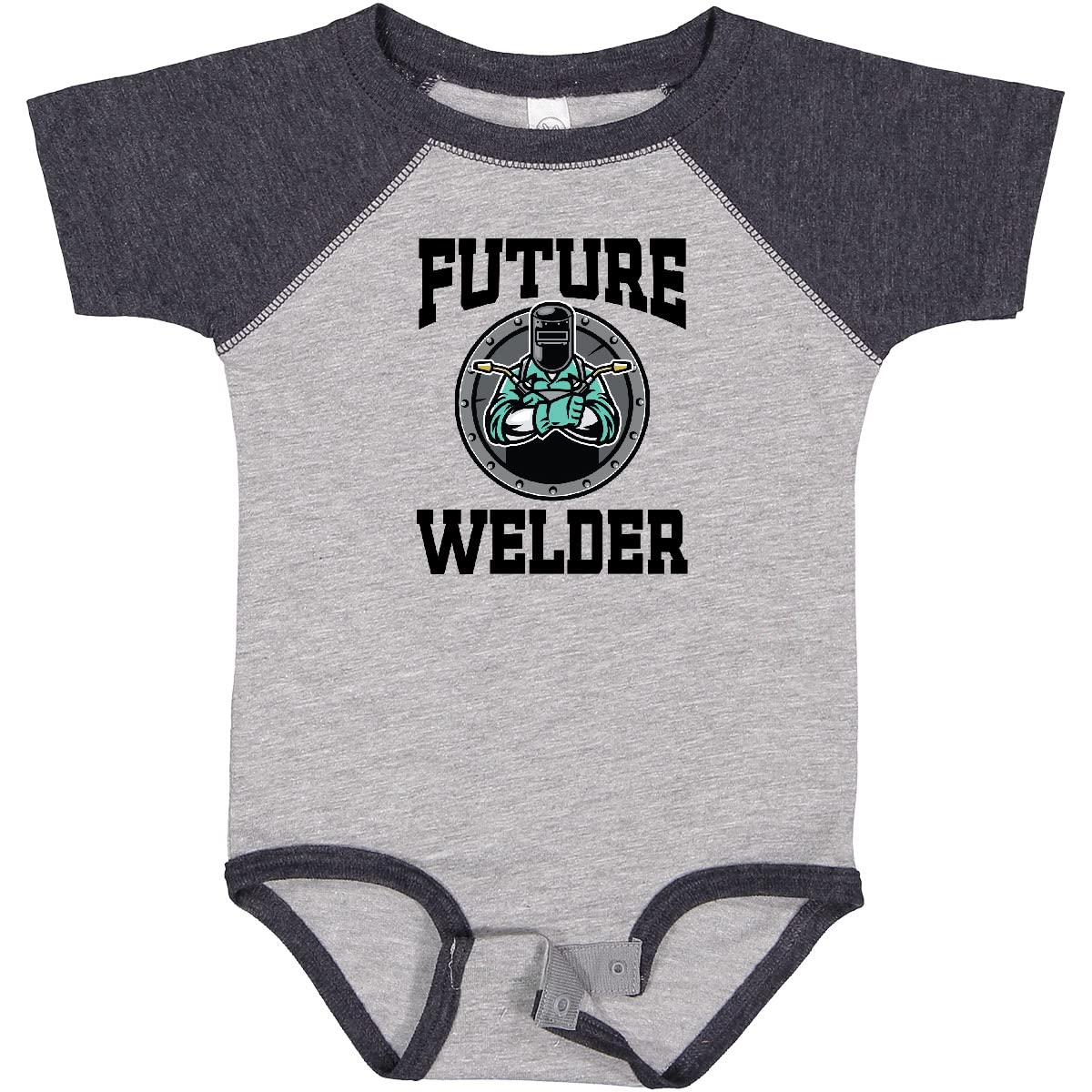 Inktastic Welding Future Welder Baby Bodysuit - Cute Infant Onesie for Welder Parents & Baby Shower Gifts - Perfect for Newborns, Toddlers & Family Photos