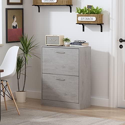Grey 2-drawer