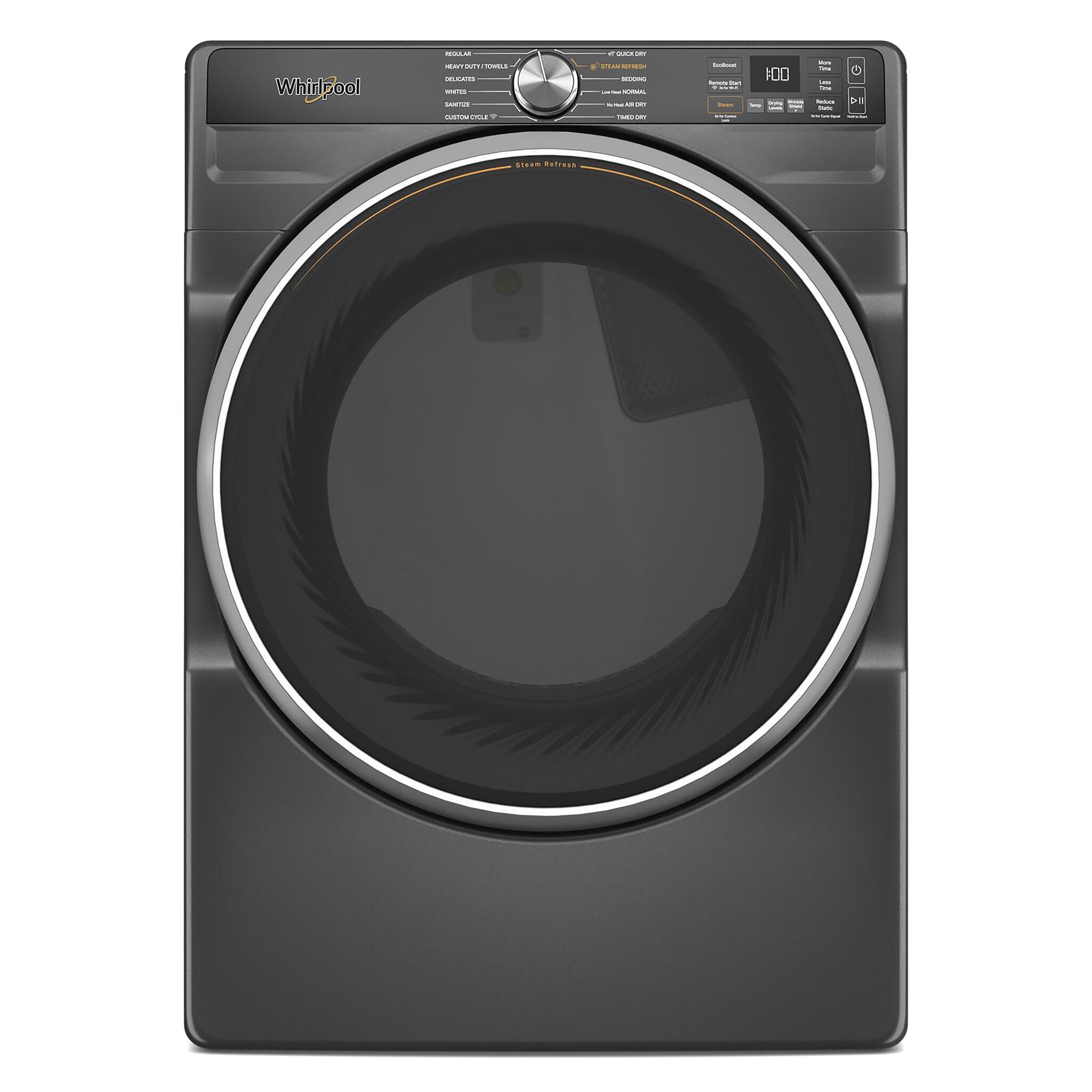 Whirlpool YWED6720RU 7.4 Cu.Ft. Large Capacity Electric Dryer in Volcano Black - Perfect for Laundry Rooms & Large Families