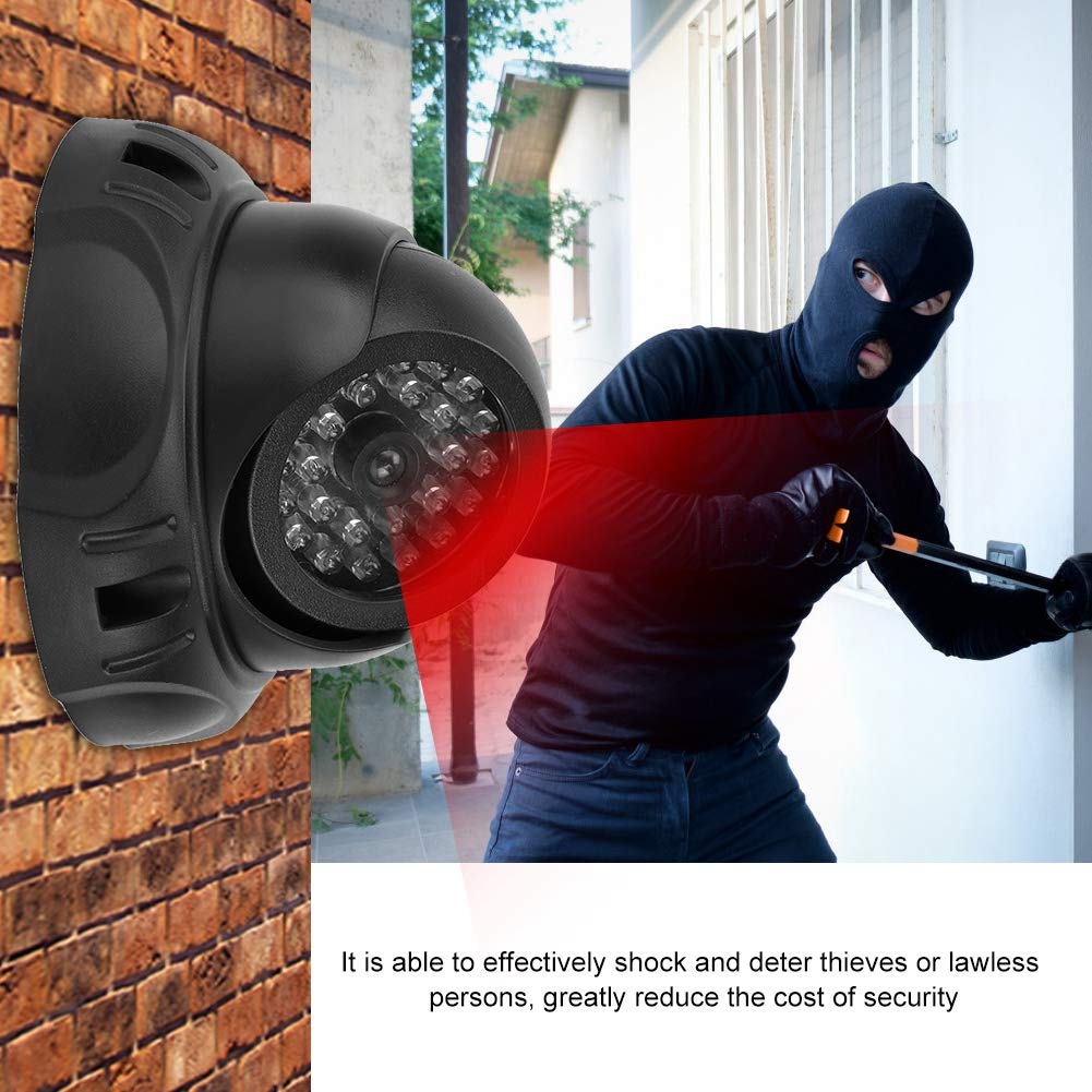 Fake Security Camera - Dummy Dome CCTV Surveillance Camera for Home & Office - Realistic Simulation for Theft Deterrent & Peace of Mind - Perfect for Indoor/Outdoor Use in Stores, Garages & Apartments