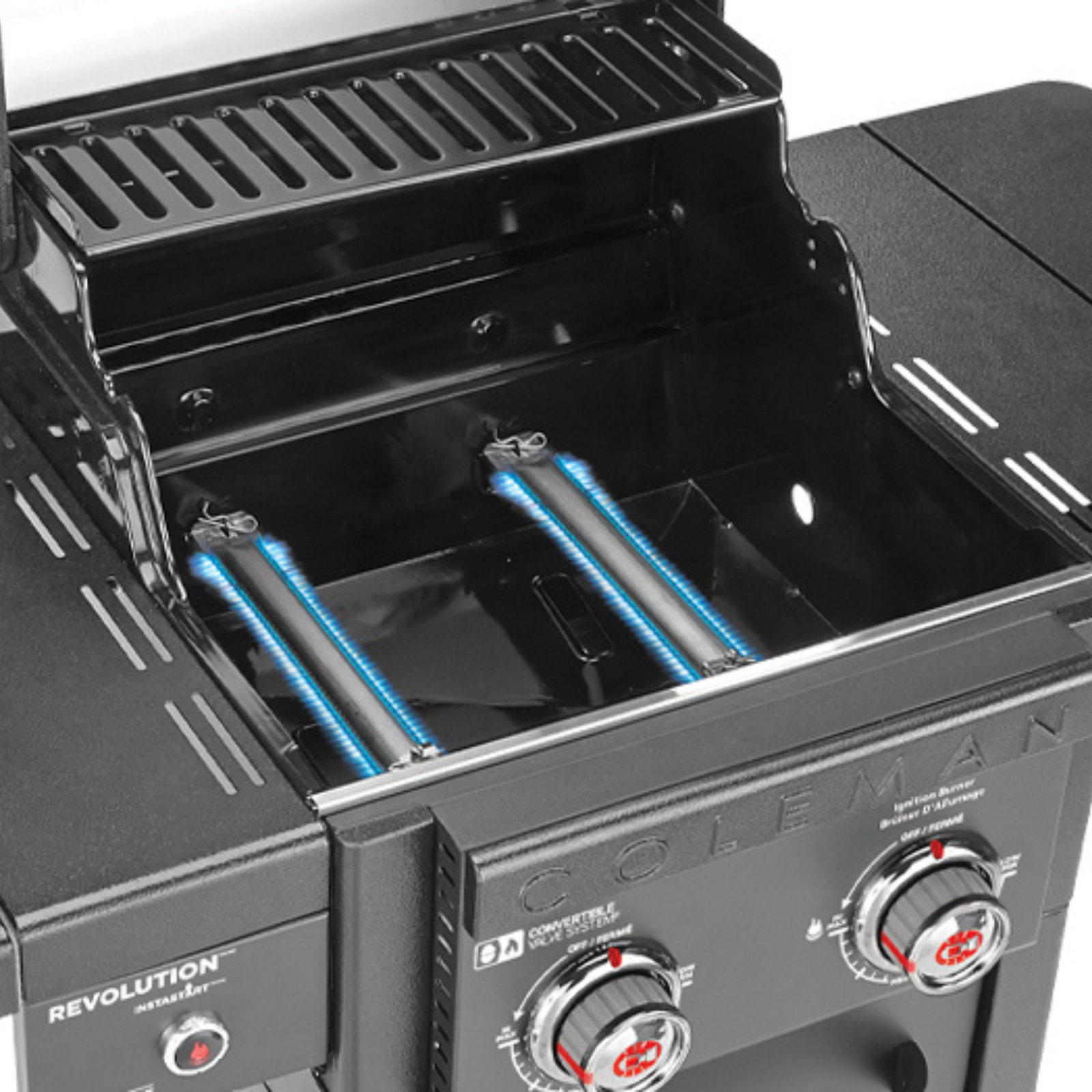 Coleman Revolution 2 Burner Propane Gas Grill - Black Matte Portable Outdoor BBQ for Camping, Tailgating & Backyard Cooking (REV2BMA)