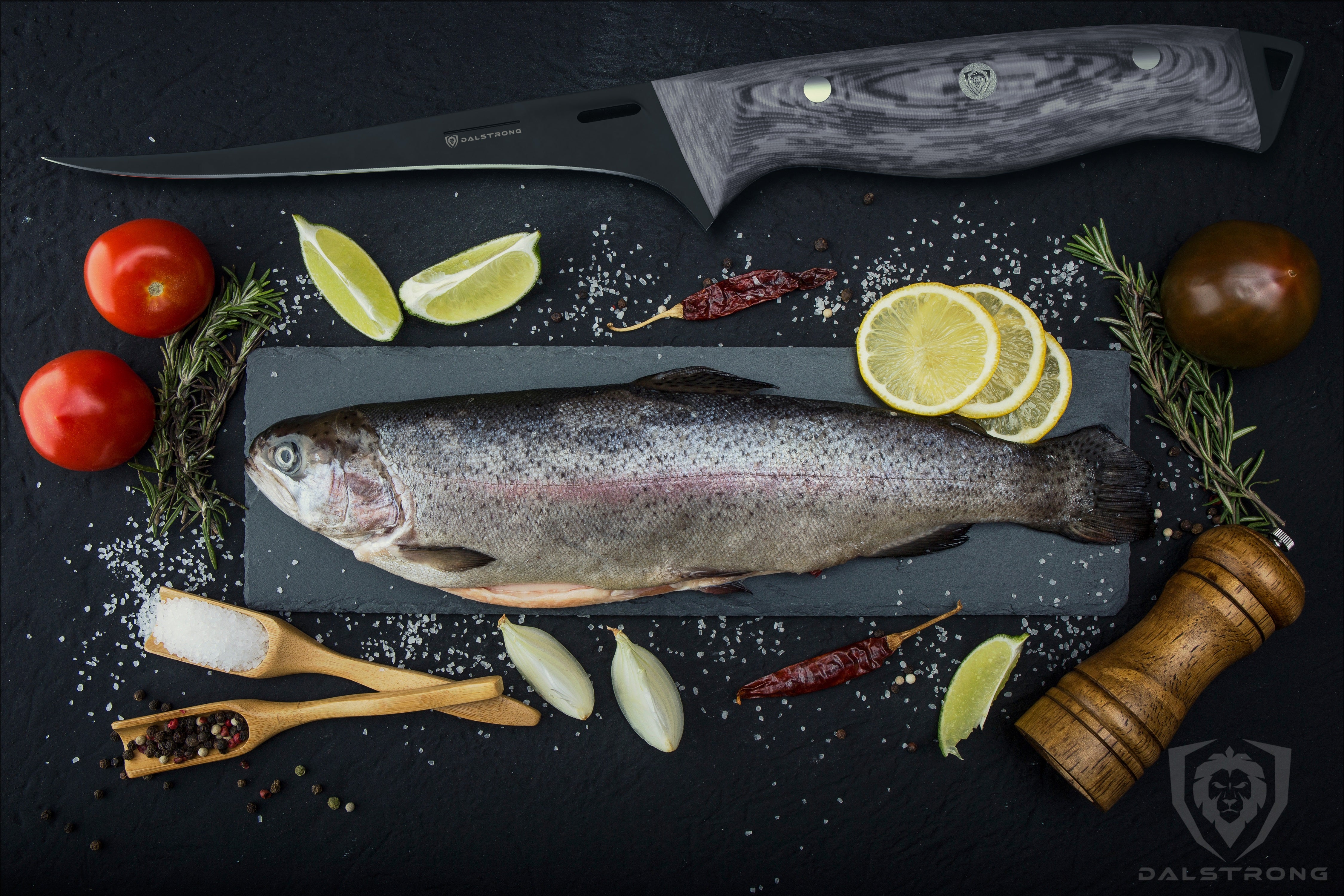 Dalstrong Delta Wolf Series 6-Inch Fillet Knife - Ultra Sharp High Carbon Steel Blade for Fish, Meat & Poultry - Perfect for Fishing, Hunting & Kitchen Prep